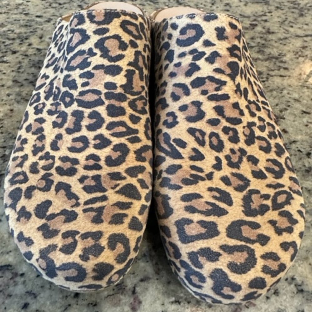 DANSKO Leopard Calf Hair Clogs, NEW.